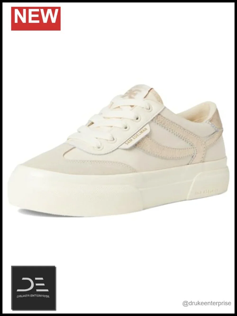 Women's Fashion Sneakers Platform Lace-Up 1 Inch Heel